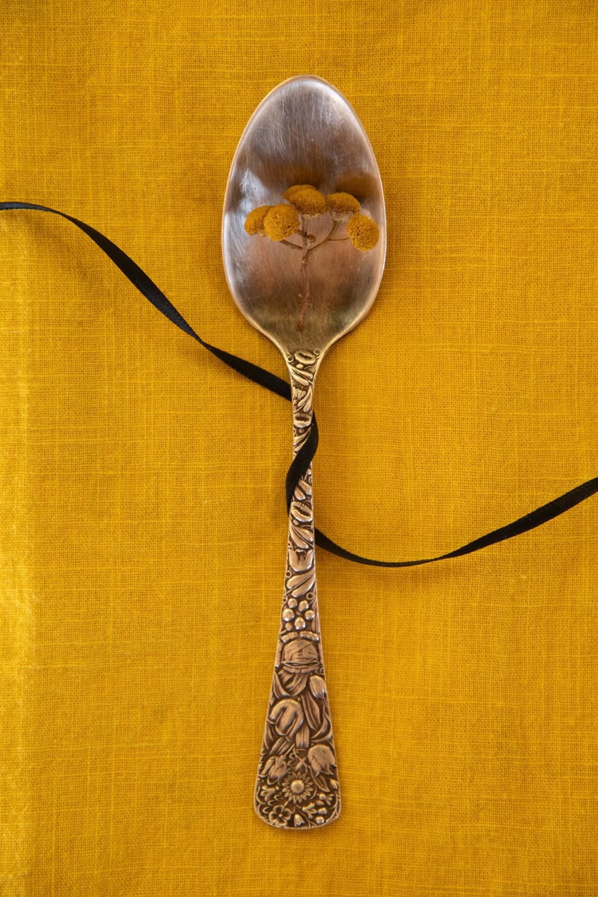 Buckwheat with Yellow Linen by Margeaux Bestard