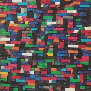 "Polymer Clay Brick Wall on Floor Sample" by Molly W. Schenck