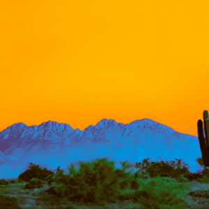 Reimagined Landscapes: Four Peaks, AZ by Lando Acosta