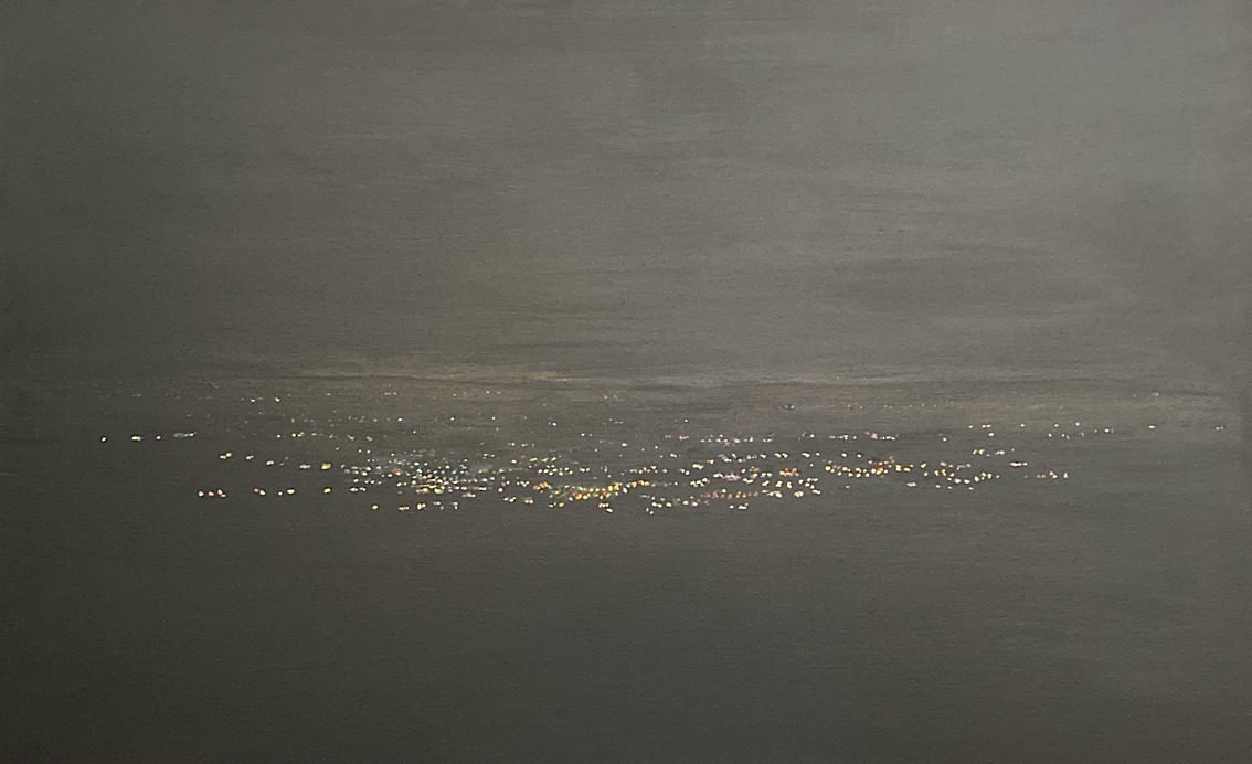 Aerial Perspective of City Lights by Allan Jamisen