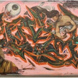 Saint Matthew and Angel Graffitied by Estevan Curiel