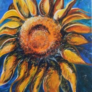 Small Sunflower by Paula Driscoll