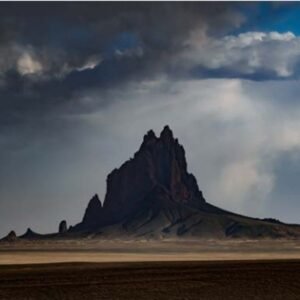 Shiprock, Rainclouds by Will Fields