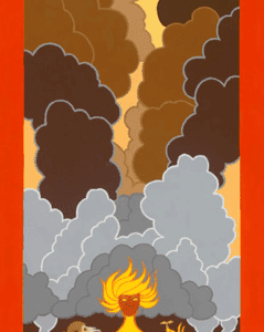 Goddess of the Big Horn Fire by Bettina