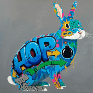 Graffiti Rabbit by Jeremy Bruno
