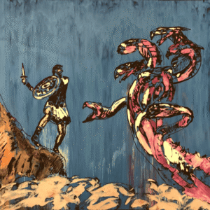 Jason vs The Hydra by Manny Burruel