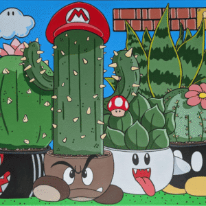 "Succulent Villains" by Mori “Acrylic Ninja” Pablo