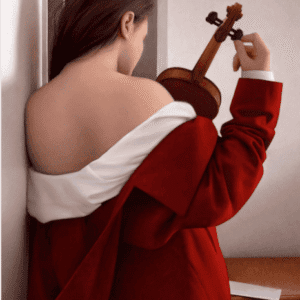 "Woman Tuning a Violin" by Gustavo Ramos
