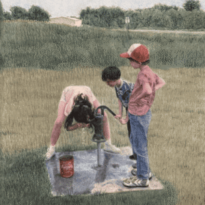 Water Break- 1984 by James Guthrie
