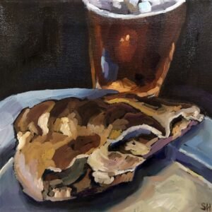 The Cajun (Cornish Pasty Painting) by Stacy Holmstedt