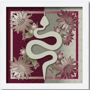 "Saguaro Blosson Silk Scarf" By Jennie Richau