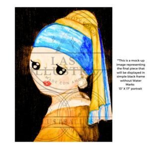 "Pearl Girl" By Laura Serna - LAS Illustra